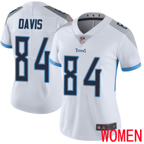 Tennessee Titans Limited White Women Corey Davis Road Jersey NFL Football #84 Vapor Untouchable
